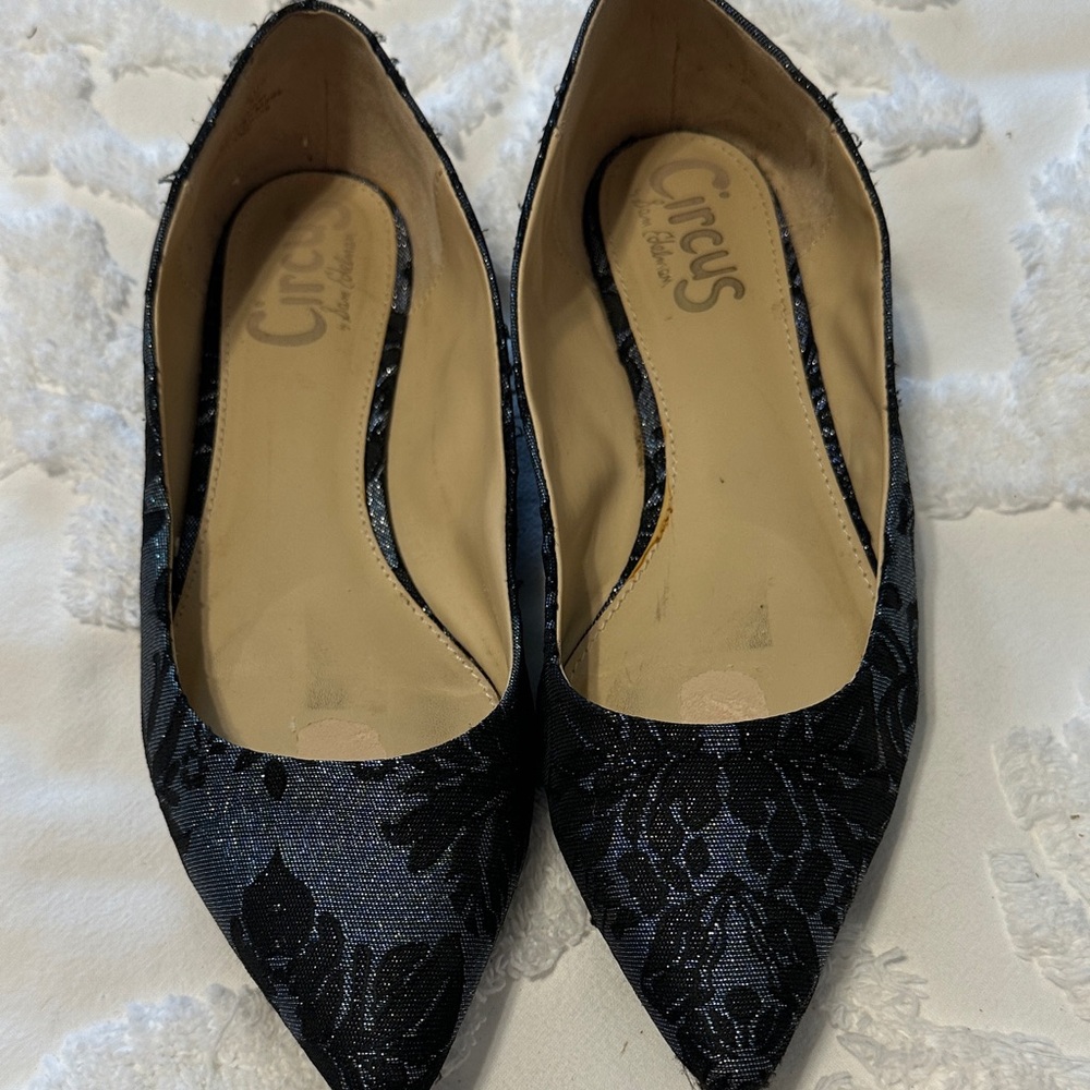 Circus by Sam Edelman Black Floral Flats